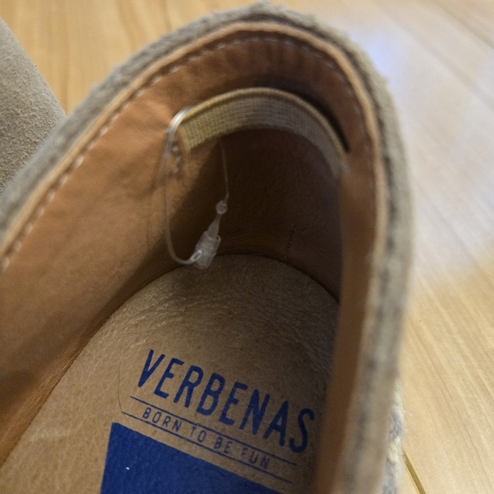 Verbenas Embroidered Espadrilles Flats Carmen Suede Leather Boho EUR 40/US 9.5 - Picture 7 of 9